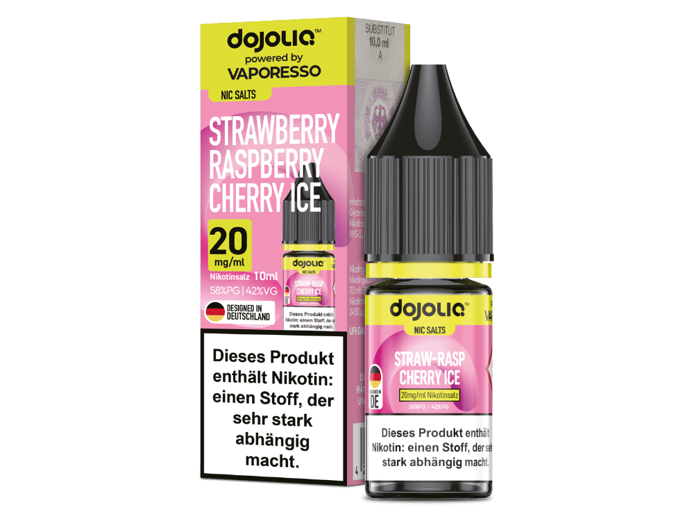Vaporesso - Dojoliq - Strawberry Raspberry Cherry Ice - Nikotinsalz Liquid