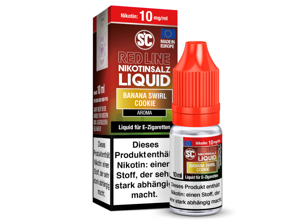 SC - Red Line - Banana Swirl Cookie - Nikotinsalz Liquid