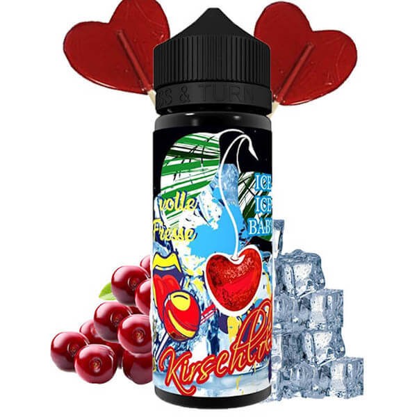 Lädla Juice Aroma - Volle Fresse Kirschlolli On Ice - 10ml/120ml - Aromen