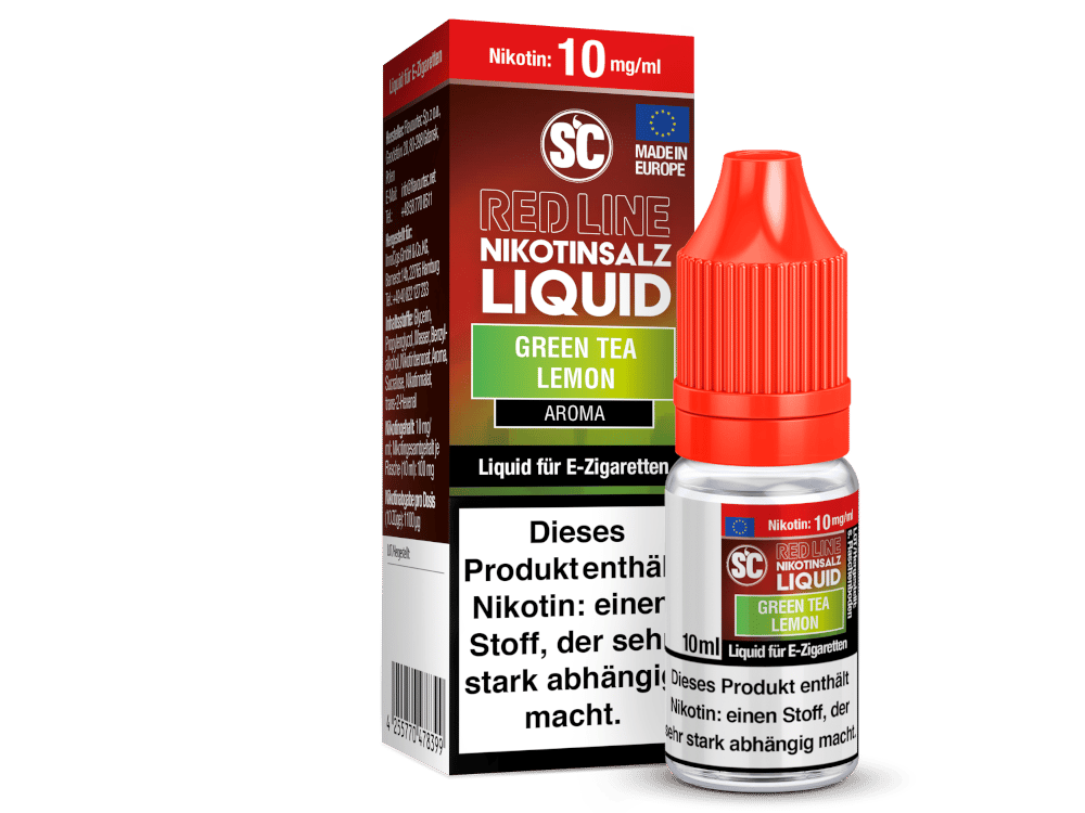 SC - Red Line - Green Tea Lemon - Nikotinsalz Liquid