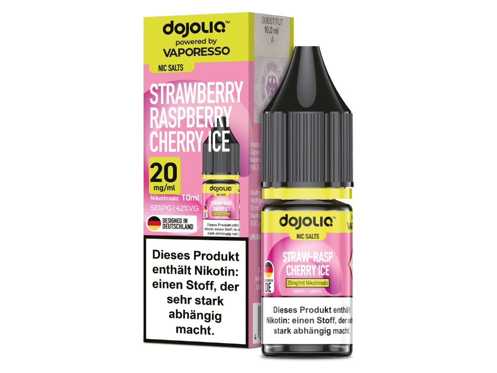 Vaporesso - Dojoliq - Strawberry Raspberry Cherry Ice - Nikotinsalz Liquid