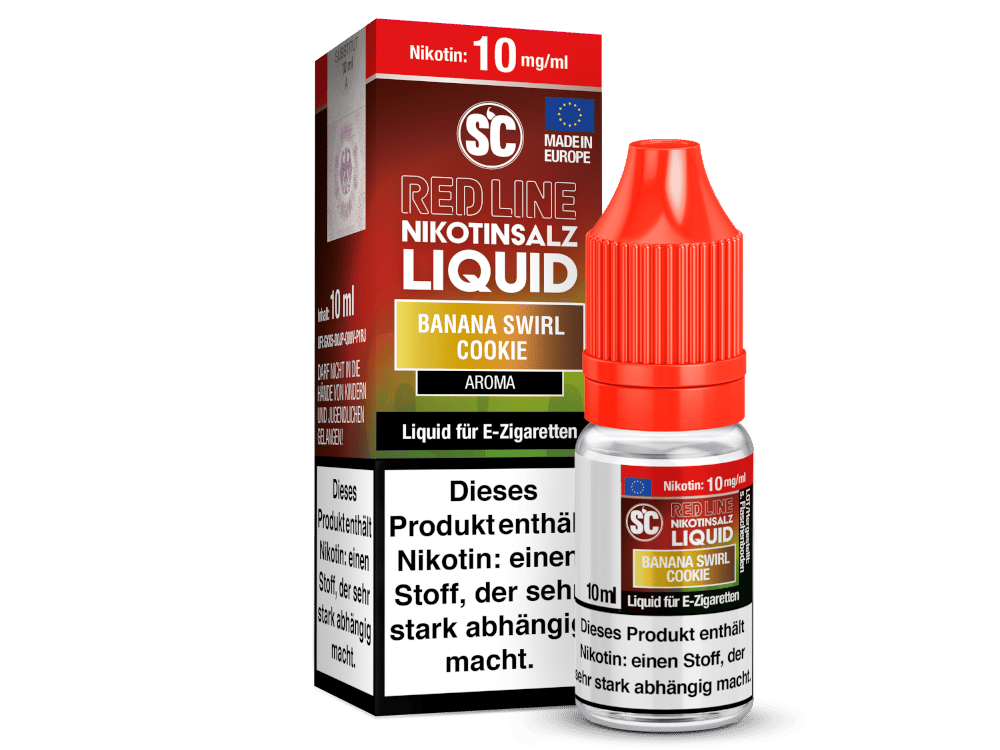 SC - Red Line - Banana Swirl Cookie - Nikotinsalz Liquid