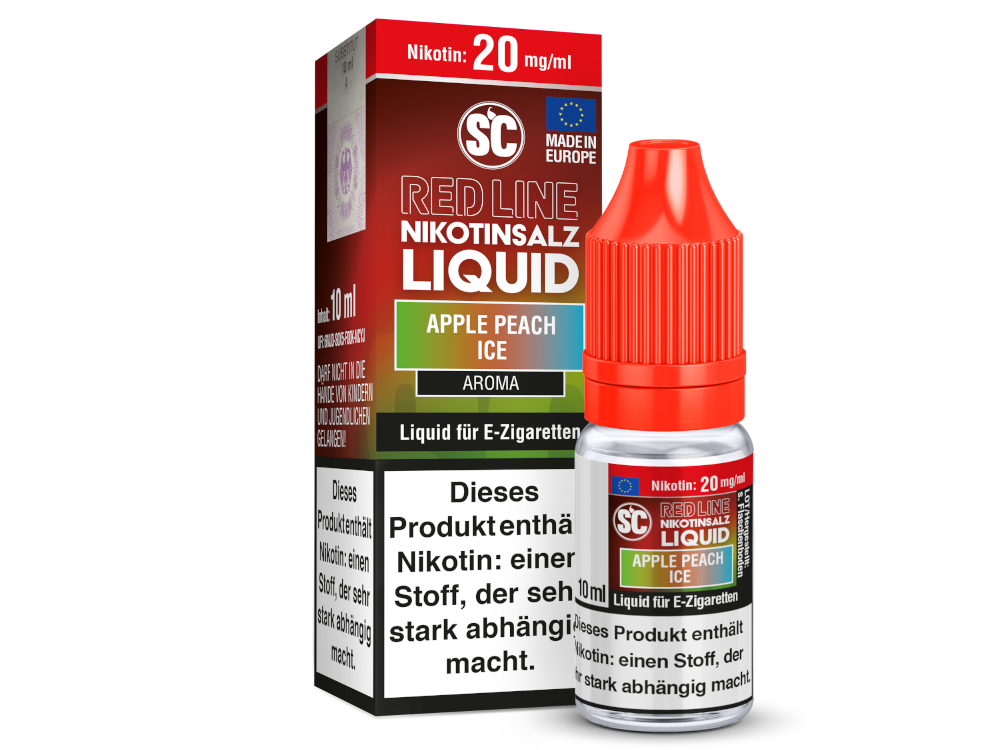 SC - Red Line - Apple Peach Ice - Nikotinsalz Liquid